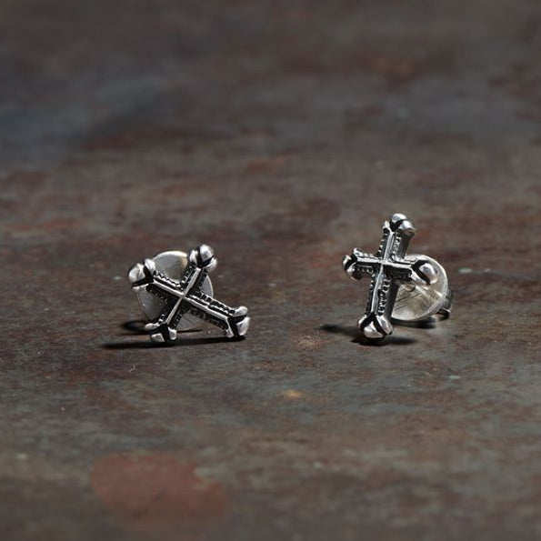 WERKSTATT MUNCHEN Cross Stud Earrings M4551 PWM10